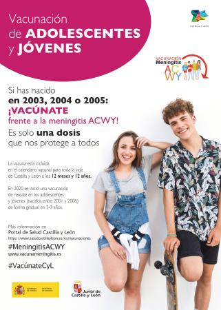 Imagen Vacunación frente al meningococo ACWY en adolescentes y jóvenes