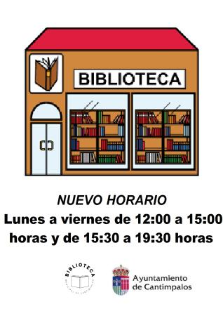 Imagen NUEVO HORARIO Biblioteca Pública Municipal