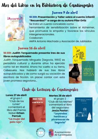 Imagen MES DEL LIBRO EN LA BIBLIOTECA DE CANTIMPALOS