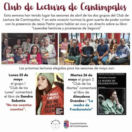 Imagen CLUB DE LECTURA DE CANTIMPALOS