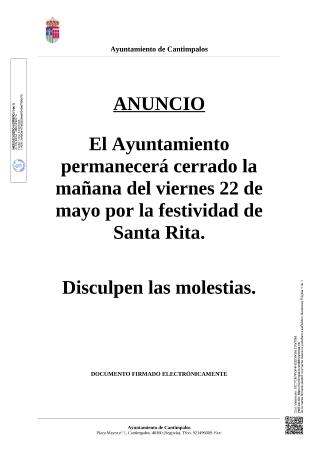 Imagen Cierre Santa Rita.