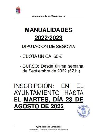 Imagen Abierto el plazo de solicitud para MANUALIDADES 2022/2023
