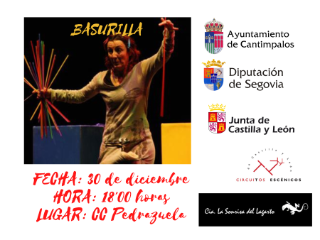 Imagen Cartel Circuitos Escénicos - Basurilla - 30.12.2022 - 18'00 h. CC Pedrazuela