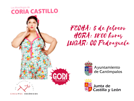 Imagen CIRCUITOS ESCÉNICOS - 05.02.2023 - Coria Castillo - Centro Cultural Pedrazuela 18'00 h.