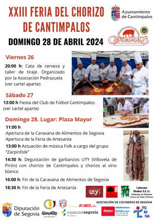 Imagen Actividades y Cartel FERIA DEL CHORIZO XXIII